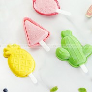 Creative 3D Ice Cream Silicone Mold with Lid – Handmade Popsicle Tool Creative 3D Ice Cream Silicone Mold with Lid – Handmade Popsicle Tool