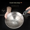 304 Stainless Steel Rice Bowl Soup Bowl Anti-scalding Hat Bowl