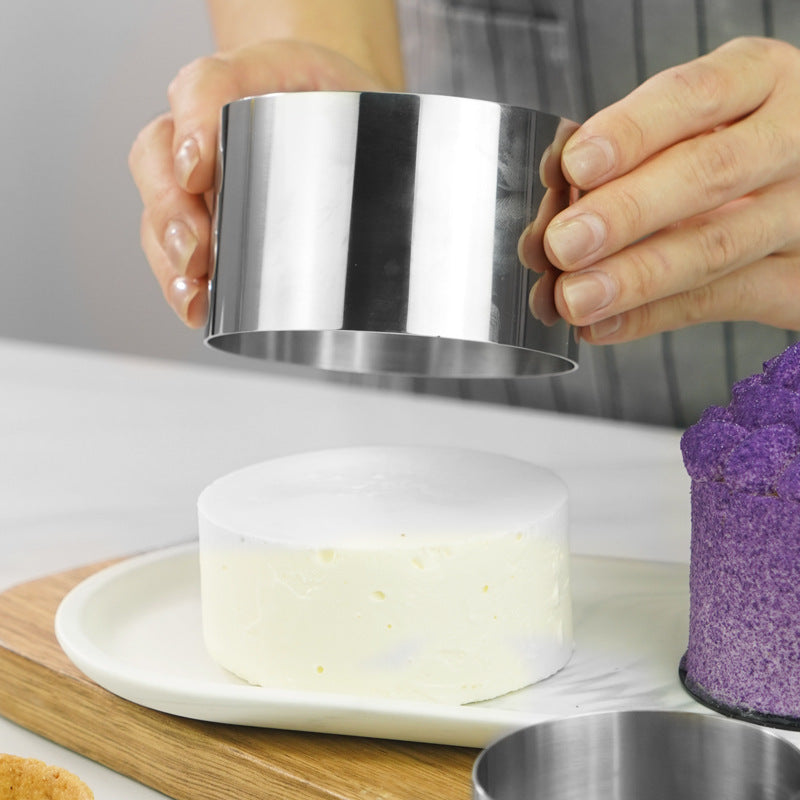 DIY Baking Tools Mousse Ring Thickened Cake Ring Round Baking Mold DIY Baking Tools Mousse Ring Thickened Cake Ring Round Baking Mold