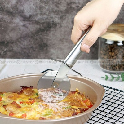 Stainless Steel Pizza Wheel Knife Pizza Chopping Cutter Pizza Hob Stainless Steel Pizza Wheel Knife Pizza Chopping Cutter Pizza Hob