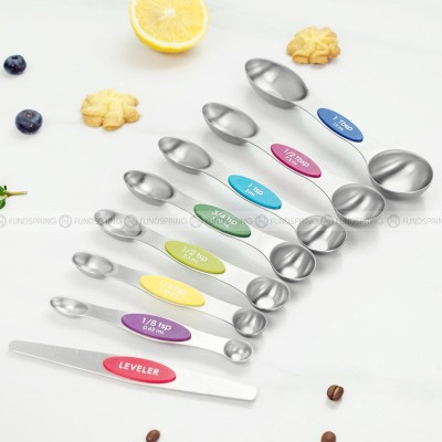Stainless Steel Baking Scale Measuring Spoon Set Magnetic Attraction Stainless Steel Baking Scale Measuring Spoon Set Magnetic Attraction