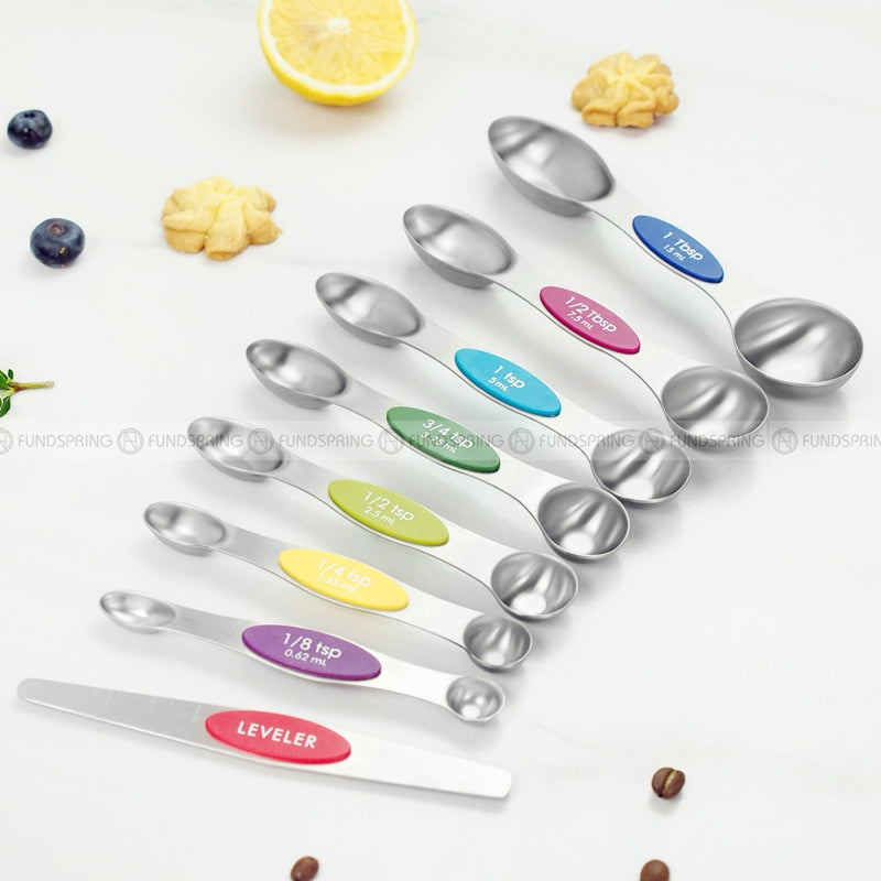 Stainless Steel Baking Scale Measuring Spoon Set Magnetic Attraction Stainless Steel Baking Scale Measuring Spoon Set Magnetic Attraction