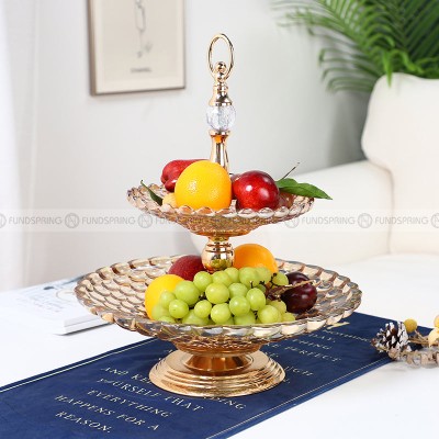 Contemporary Snack Candy Plate 2-3 Tiered Stand Glass Compote Serving Bowl Contemporary Snack Candy Plate 2-3 Tiered Stand Glass Compote Serving Bowl