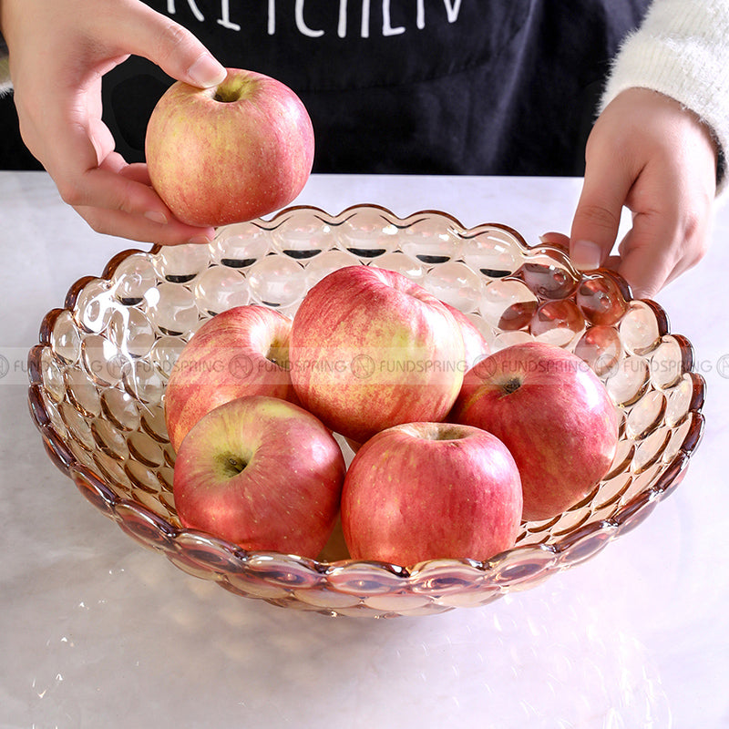 Contemporary Glass Fruit Bowl: A Stylish Addition to Your Living Room Coffee Table