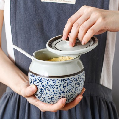 Flavorful Harmony Ceramic Seasoning Jars - Set of 2 (600ml each) with Lids and Spoons Flavorful Harmony Ceramic Seasoning Jars - Set of 2 (600ml each) with Lids and Spoons