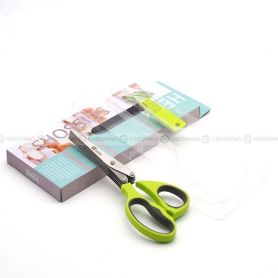 Multi-layer Stainless Steel  Scissors Coriander Vegetable Kitchen Shears Multi-layer Stainless Steel  Scissors Coriander Vegetable Kitchen Shears