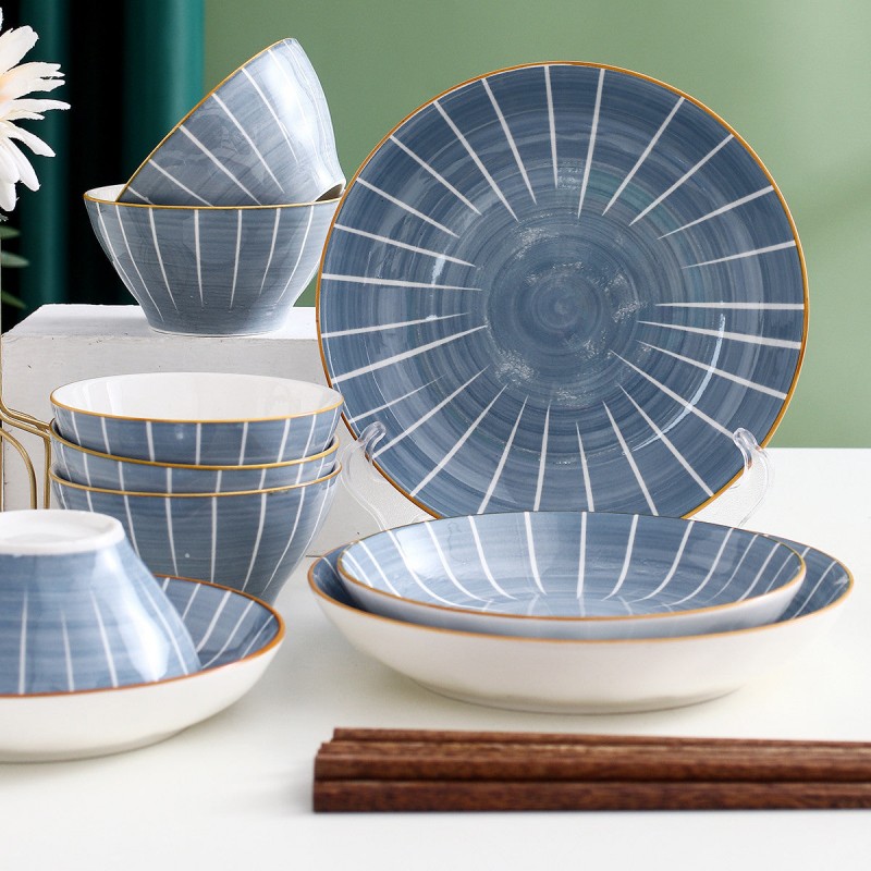 Japanese Elegance Ceramic Dinnerware Set - 16-Piece Delight Japanese Elegance Ceramic Dinnerware Set - 16-Piece Delight