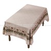 Kashaa Tablecloth Waterproof Dining Table Cover Cotton Linen Fabric Kahki Kashaa Tablecloth Waterproof Dining Table Cover Cotton Linen Fabric Kahki