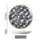 Nordic Minimalist Charm: Modern Round Ceramic Plate Set of 2 (8" and 10")