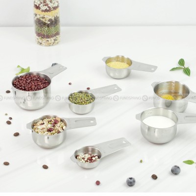 Precision Scale 7-Piece Stainless Steel Measuring Cups Set Precision Scale 7-Piece Stainless Steel Measuring Cups Set