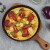 9-Inch Non-stick Coating Pan Baking Pan Round Corrugated Pizza Mold 2 Pcs