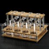 Spirit Dispenser Set Glass Set of 21 With Rack Baijiu Glass With Rack Spirit Dispenser Set Glass Set of 21 With Rack Baijiu Glass With Rack