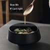 Ceramic Frosted Bowl Creative High-footed Bowl Personalized Bowl