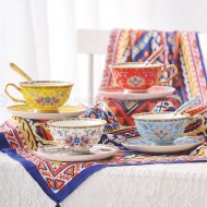 Traditional Chinese Enamel Tea Cup with Saucer Bone China Coffee Cup Set Traditional Chinese Enamel Tea Cup with Saucer Bone China Coffee Cup Set