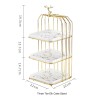 Refreshments Display Stand with Deer Top Decoration - Dessert Tray, Pastry Rack, Candy Storage Plate