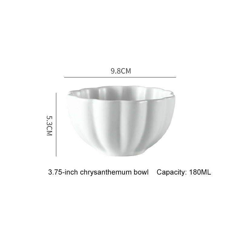 Pure White Flower Edge Ceramic Lace Dinnerware Set - Bowl and Soup Plate Pure White Flower Edge Ceramic Lace Dinnerware Set - Bowl and Soup Plate