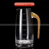 Liquor Dispenser With Gold Foil Handle Glass Dispenser With Scale