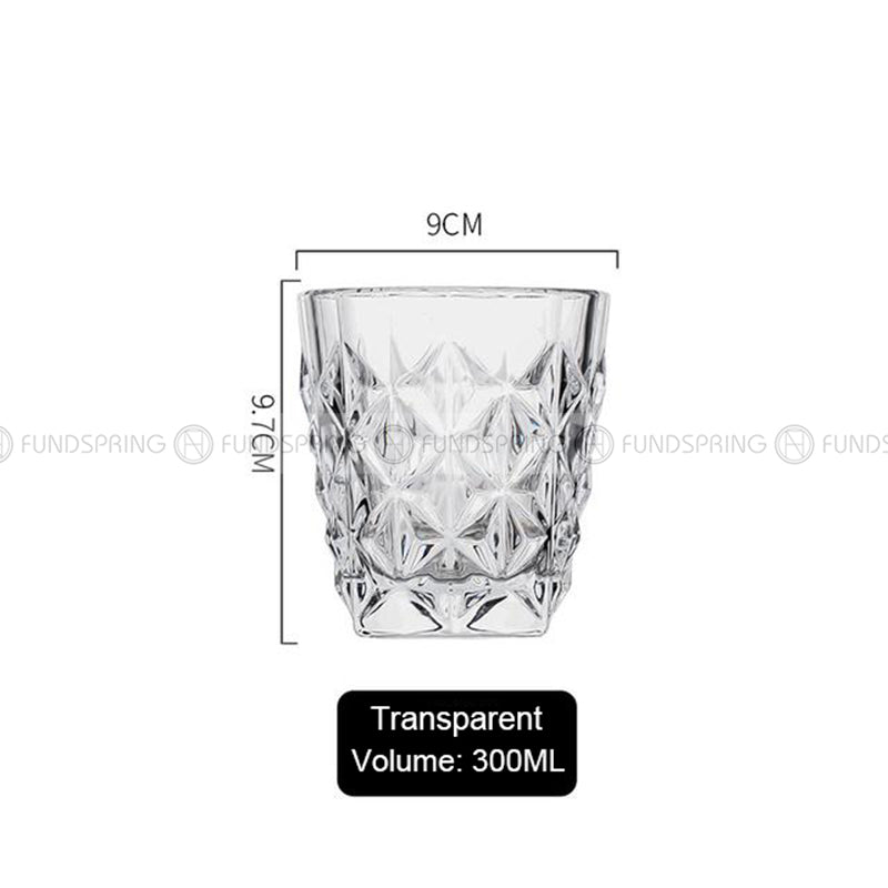 Fluent Drinkware Whisky Glass Crystal Glass Diamond Pattern Drink Cup Set Fluent Drinkware Whisky Glass Crystal Glass Diamond Pattern Drink Cup Set