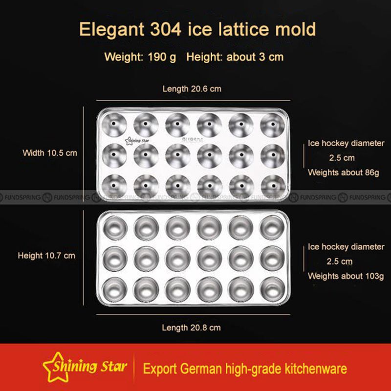 304 Stainless Steel Ice Cube Ice Hockey Mold DIY Ice Box Homemade Ice 304 Stainless Steel Ice Cube Ice Hockey Mold DIY Ice Box Homemade Ice