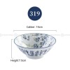 Blue and White Under Glazed Ceramic Bowl Japan Style 7.5" Set of 4 Blue and White Under Glazed Ceramic Bowl Japan Style 7.5" Set of 4