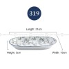 Japanese Blue and White Under-glazed Ceramic Oval Platter 12" Set of 2 Japanese Blue and White Under-glazed Ceramic Oval Platter 12" Set of 2