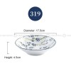 Japanese Blue and White Ceramic Deep Plates Pasta Bowl 7" Set of 4 Japanese Blue and White Ceramic Deep Plates Pasta Bowl 7" Set of 4
