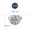 Japanese Blue and White Ceramic Bowl Underglazed Bowl 3.8'' Set of 4