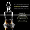 Sealed Crystal Glass Wine Bottle Beautiful Shape Liquor Storage Bottle