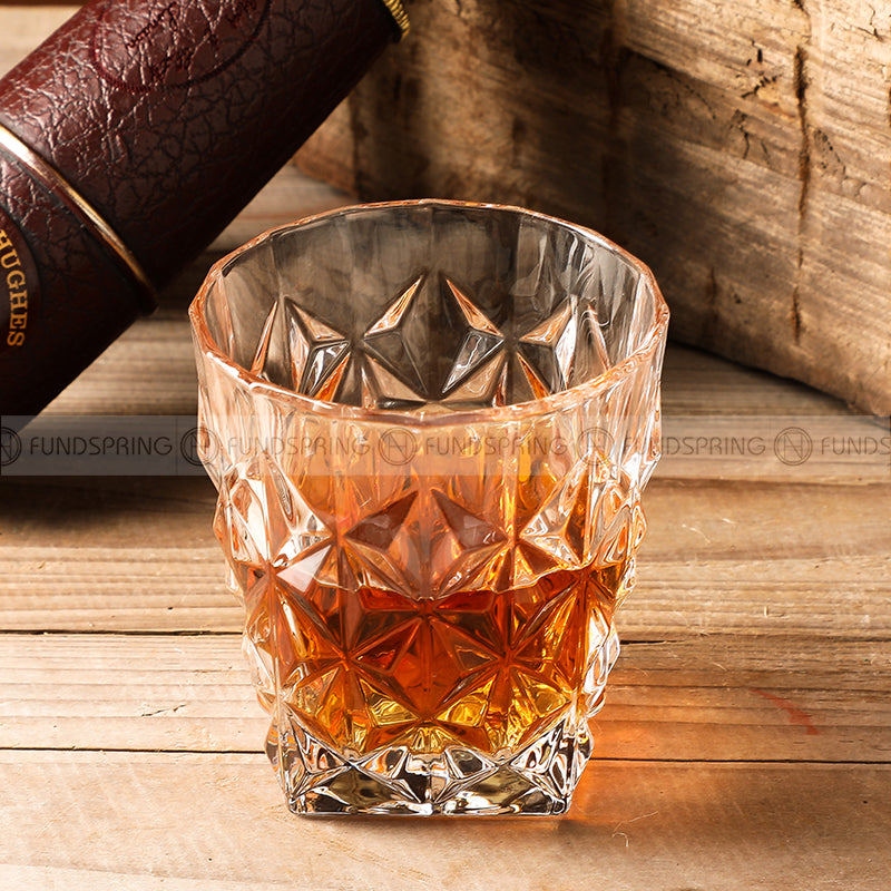 Fluent Drinkware Whisky Glass Crystal Glass Diamond Pattern Drink Cup Set Fluent Drinkware Whisky Glass Crystal Glass Diamond Pattern Drink Cup Set