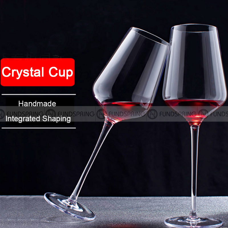 Intergrated Shaped Bordeaux Crystal Red Wine Stemware