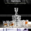 Glacier Whisky Glass Cup With Bottle Large Whisky Drinkware Set 7 Pcs Glacier Whisky Glass Cup With Bottle Large Whisky Drinkware Set 7 Pcs