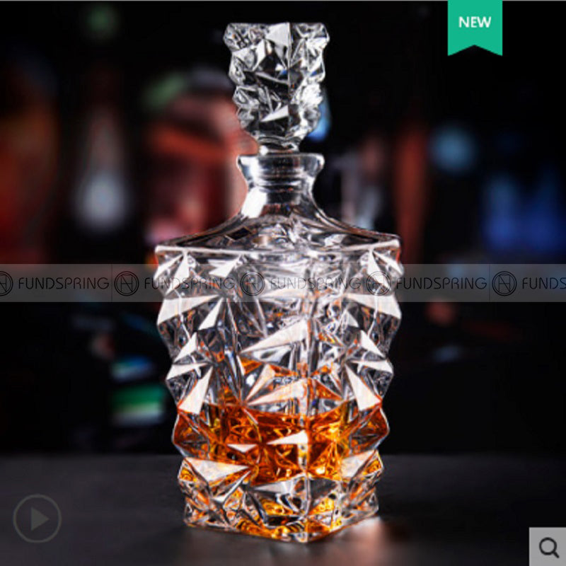 Glacier Whisky Glass Cup With Bottle Large Whisky Drinkware Set 7 Pcs Glacier Whisky Glass Cup With Bottle Large Whisky Drinkware Set 7 Pcs