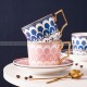 European Luxury Coffee Cup Set Bone China Golden Rim Tea Cup Set