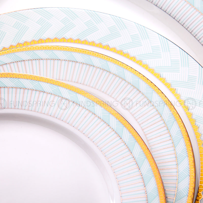 Porcelain Dinnerware Set Bowls Plates Bone China Tableware 50 Pcs Porcelain Dinnerware Set Bowls Plates Bone China Tableware 50 Pcs