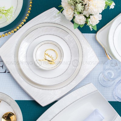 Bone China Dinnerware Set With Plates Bowls Simplism Tableware 48 Pcs Bone China Dinnerware Set With Plates Bowls Simplism Tableware 48 Pcs