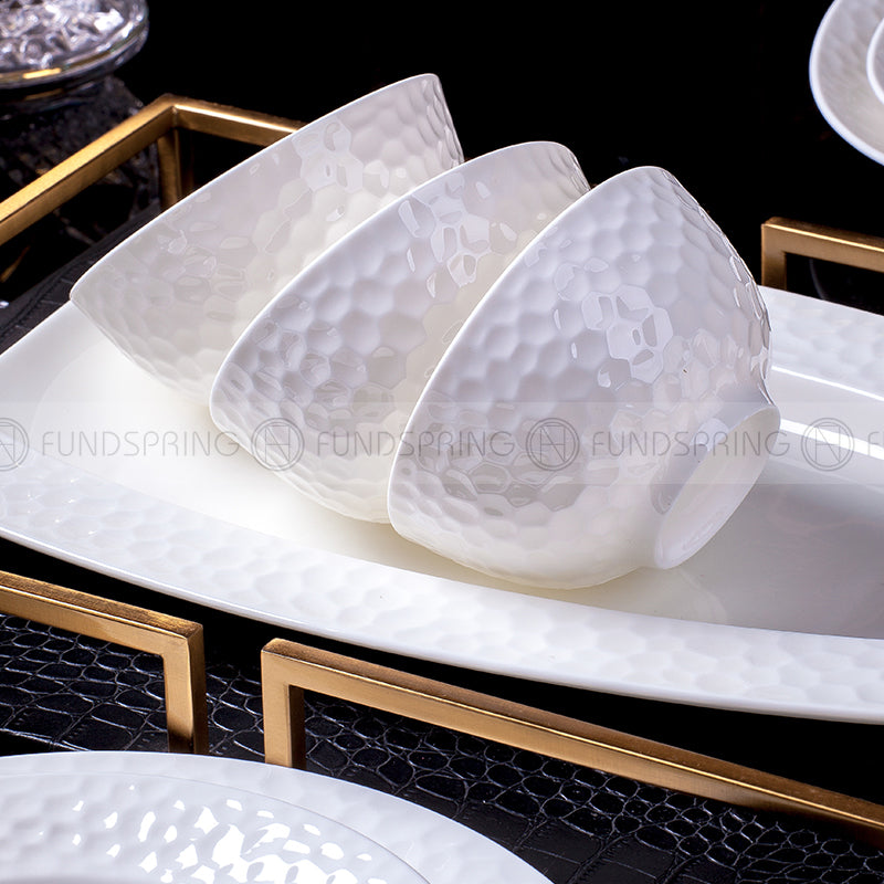 Simplism Bone China Cube Dinnerware Set Pure White Ceramic Utensils Simplism Bone China Cube Dinnerware Set Pure White Ceramic Utensils