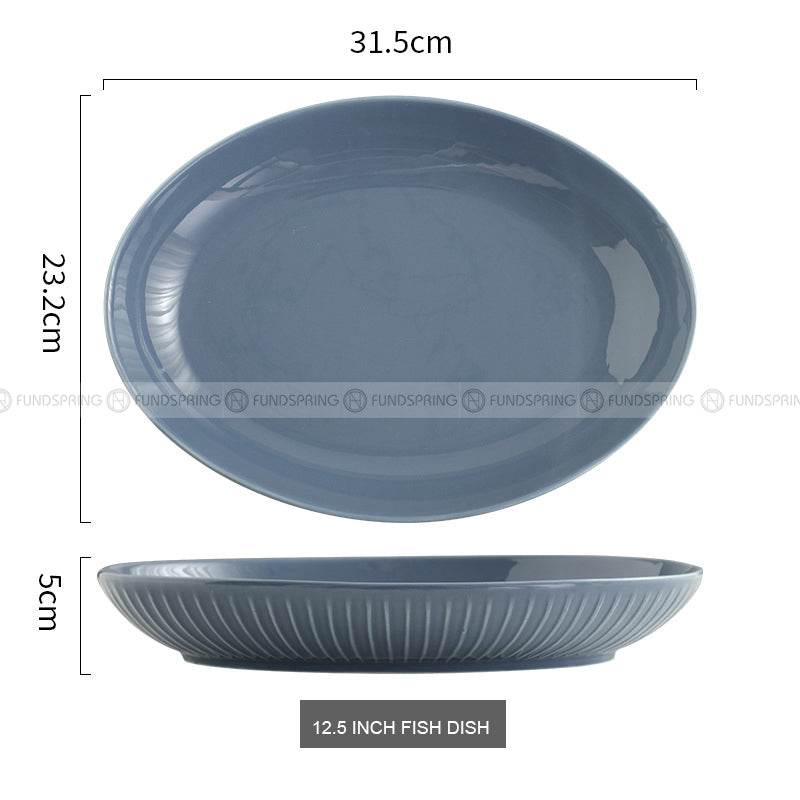 Nordic Tableware Vertical Stripes Dinnerware Ceramic Bowls Plates Nordic Tableware Vertical Stripes Dinnerware Ceramic Bowls Plates
