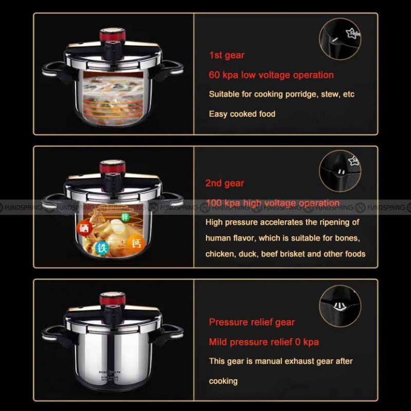 304 Stainless Steel Pressure Cooker Cooking Pot Pressure Cooker 304 Stainless Steel Pressure Cooker Cooking Pot Pressure Cooker