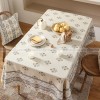 Kashaa Tablecloth Nordic Style Simple Cotton And Linen Table Cover Khaki Kashaa Tablecloth Nordic Style Simple Cotton And Linen Table Cover Khaki