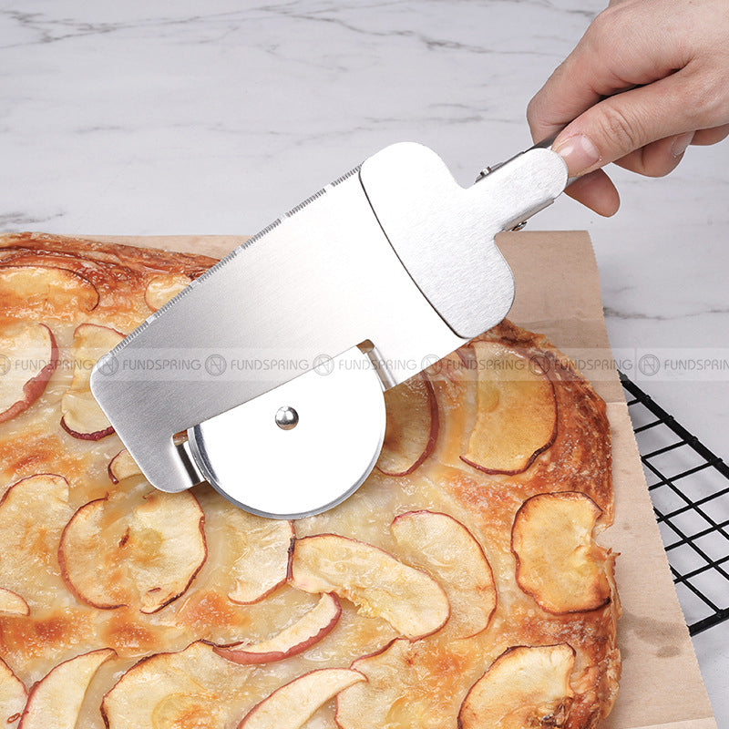Stainless Steel Pizza Cutter Multipurpose Pizza Wheel Cake Shovel Stainless Steel Pizza Cutter Multipurpose Pizza Wheel Cake Shovel