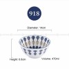 Japanese Blue and White Ceramic Bowl Underglazed 5.5" Bowl Set of 4 Japanese Blue and White Ceramic Bowl Underglazed 5.5" Bowl Set of 4