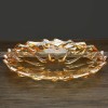 Sophisticated Crystal Elegance: Modern Glass Fruit Bowl for Living Room
