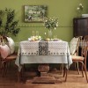 Hoopoe Tablecloth Vintage Tablecloth Thickened Spun Linen Table Cover Hoopoe Tablecloth Vintage Tablecloth Thickened Spun Linen Table Cover