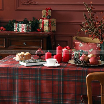 Lapland Tablecloth Christmas Table Cover Red Gingham Table Clothes Lapland Tablecloth Christmas Table Cover Red Gingham Table Clothes
