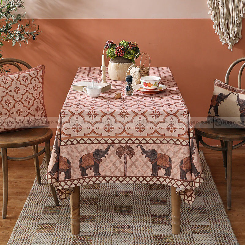 Michaelella Tablecloth Light Luxury Table Cloth Waterproof Cover Cloth Michaelella Tablecloth Light Luxury Table Cloth Waterproof Cover Cloth