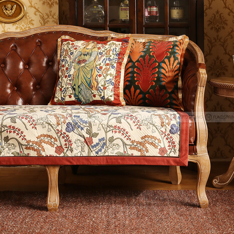 Traditional Sofa Cushion Universal Sofa Cover Retro Romantic Cushion Traditional Sofa Cushion Universal Sofa Cover Retro Romantic Cushion