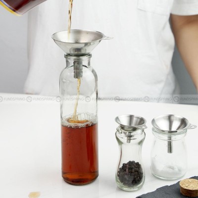 Stainless Steel Funnel Oil Leakage Liquor Leakage Set of 3 Pieces