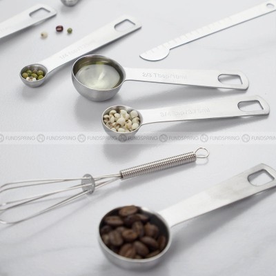 Stainless Steel Baking Scale Measuring Spoon Set Calipers Stir Bar Stainless Steel Baking Scale Measuring Spoon Set Calipers Stir Bar