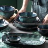 Kiln Under glazed Ceramic Tableware Creative Lotus Leaf Tableware Set Kiln Under glazed Ceramic Tableware Creative Lotus Leaf Tableware Set