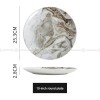 Nordic Elegance Marble Dinner Plate Set with Simplistic Round Design Set of 2 (8" and 10") Nordic Elegance Marble Dinner Plate Set with Simplistic Round Design Set of 2 (8" and 10")